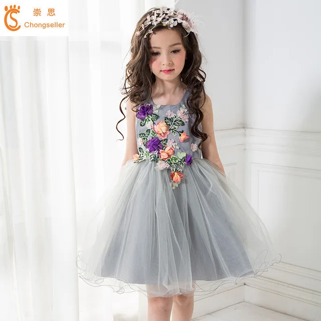 Summer Style Flowers Princess Wedding Party Dresses Gown 3 14 Age Summer Style Flowers Princess Wedding Party Dresses Gown 3 14 Age Designer Fl Lace Dress