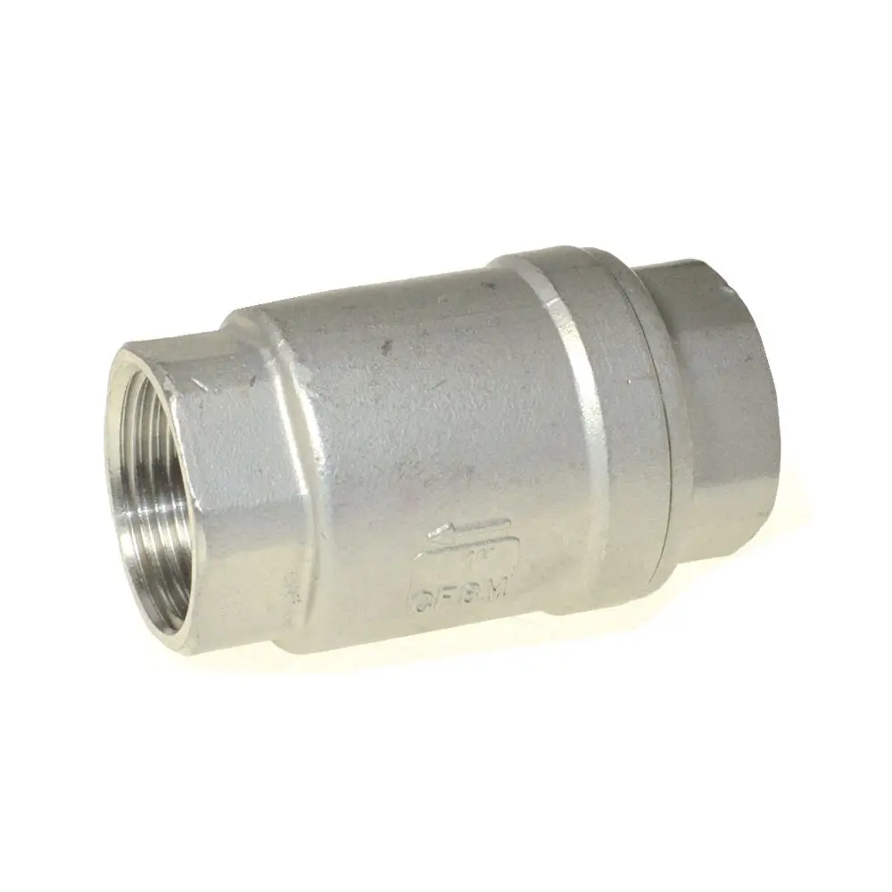 

1pc DN50 Stainless Steel (304) In Line Spring Check Valve
