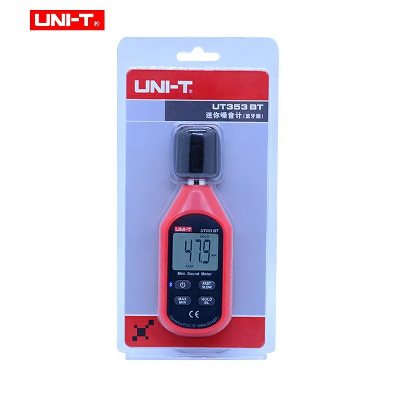 Цифровой измеритель уровня звука UT353BT Bluetooth шума 30 130 дБ контроль звука|Шумомеры| |