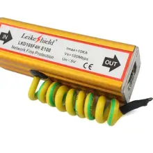 Сигнал Сети Молниезащита 100 Мбит сетевой защита от молний RJ45 сеть мониторинга стабилизатор напряжения