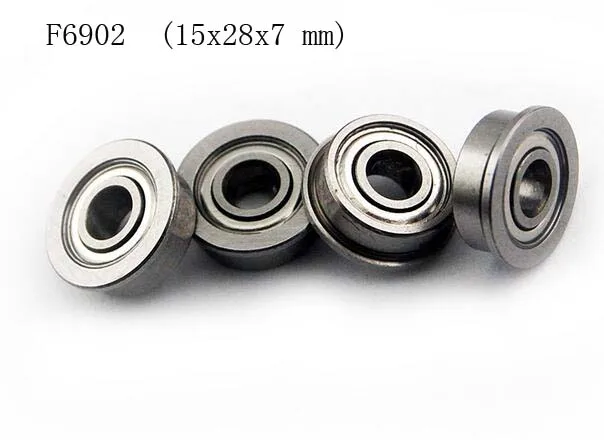 F6902zz Flange Metal Shielded Ball Bearing F6902z 25 PCS 15x28x7 mm