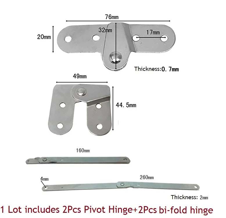 2 компл./лот Premintehdw клапаном складной шарнир стол настенное крепление полки складной шарнир шарнира