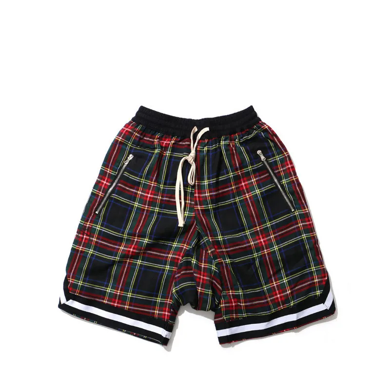 

Shorts Men Sweatpants Zipper Harem Summer Plaid Shorts Summer Fashion Shorts Hip Hop Biker Short Pants