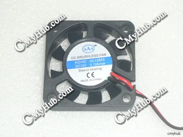 New Genuine For AAA HZHD HZHZ 4010MS DC12V 0.12Amax 2Pin 2Wire 40x40x10mm Cooler Cooling Fan | Компьютеры и офис