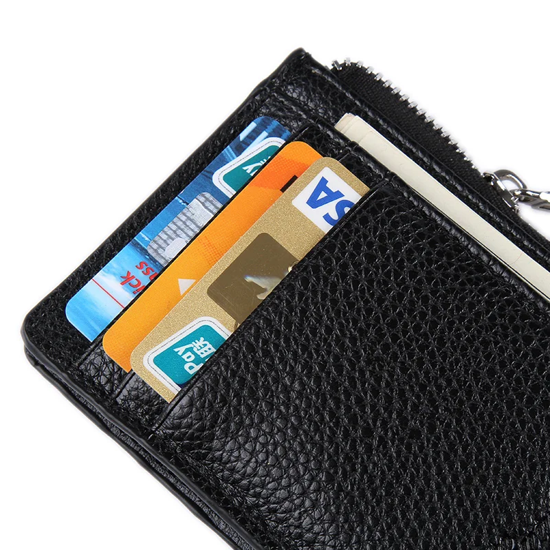CUIKCA унисекс женский мужской кошелек короткий кожаный тонкий кошелек Carteira Бизнес ID держатель для кредитных карт Чехол кошелек на молнии