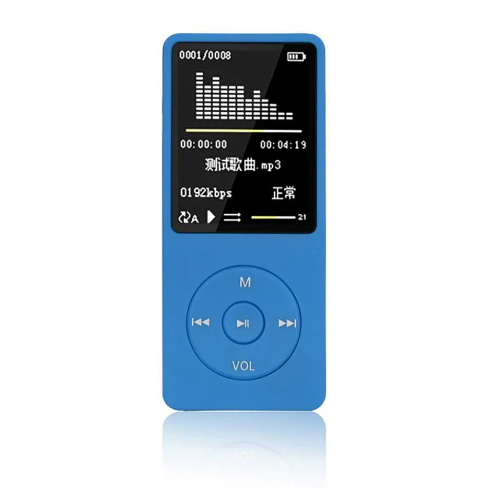

Dropshipping 70 Hours Playback MP3 Lossless Sound Music Player Ultra Thin and lightFM Recorder TF Card 18#828