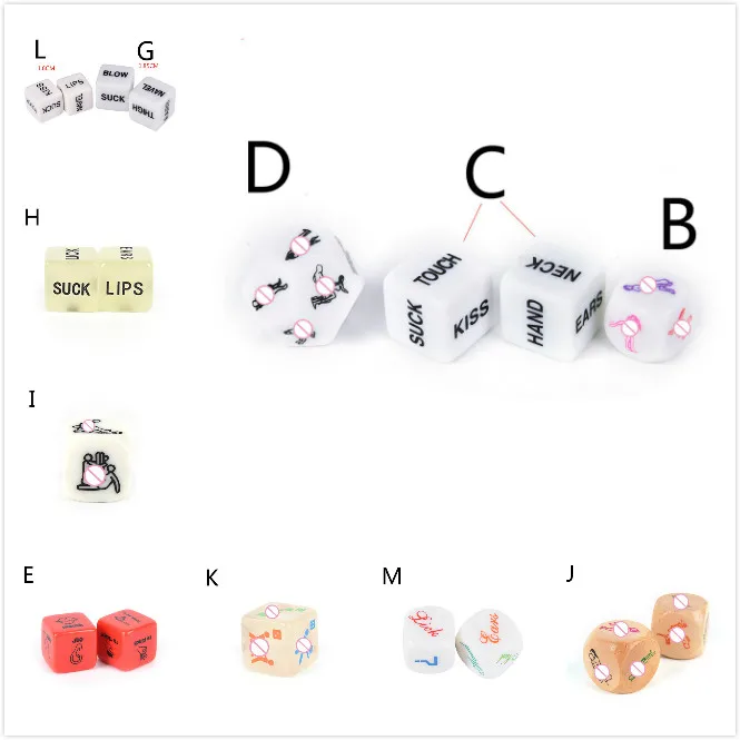 1 Or 2 Pcs Funny Sex Dice 6/12 Positions Sexy Romance Love Humour Gambling Adult Games Erotic Craps Pipe For Couples Hot Selling