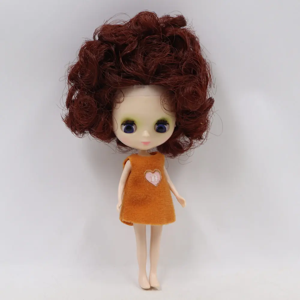 Petite Blythe Doll with Brown Hair, Open/Close Eyes & Bendable Body 1