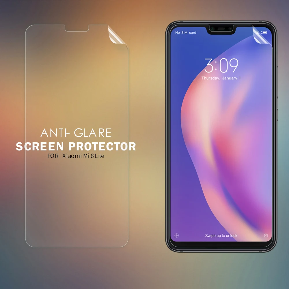 Антибликовая Защитная пленка для Xiaomi mi 8 lite матовая с защитой от отпечатков