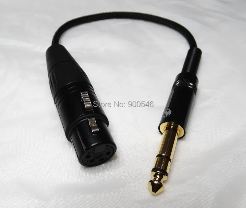 6 35 мм 1/4 папа к 4 контактный XLR Женский сбалансированный для Мужской кабель