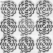 3/5/7/13Pairs3D норки волосы Накладные Eyelashes15-25 мм ресницы толстые длинные тонкие пышная Праздничная не тестировано на норковые ресницы инструменты для макияжа