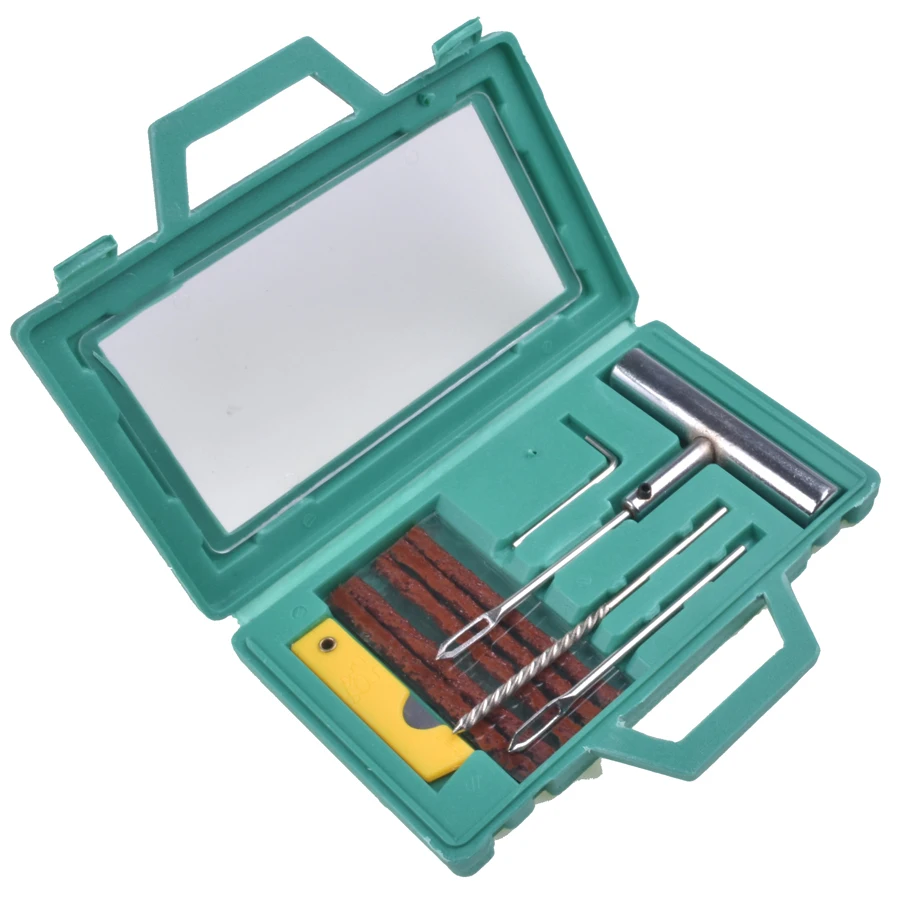 Auto Tubeless Tire Tyre Needle Tool Sets Puncture Plug Repair Tool Kit