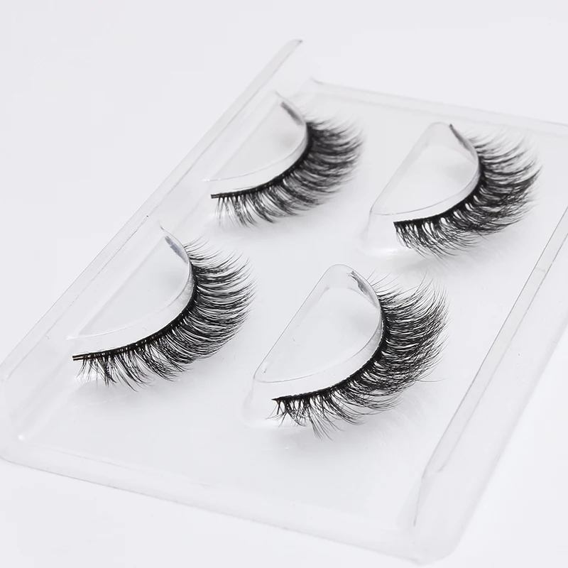 

Pansly 2 Pairs 3D False Eyelashes Messy Cross Thick Natural Fake Eye Lashes Professional Makeup Tips Bigeye Long Falsche Wimpern