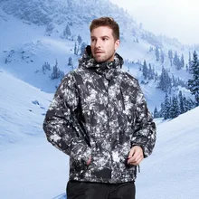 Мужская лыжная куртка и штаны, зимняя верхняя спортивная куртка для снега, мужской костюм, водонепроницаемый теплый мужской лыжный костюм для сноубординга, бренды