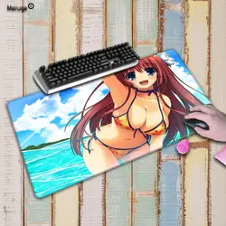 Mairuige Sexy Anime Girl сиськи в воде облако большой Мышь игровой коврик Мышь Pad против скольжения резиновая Скорость Мышь коврик с блокировкой края