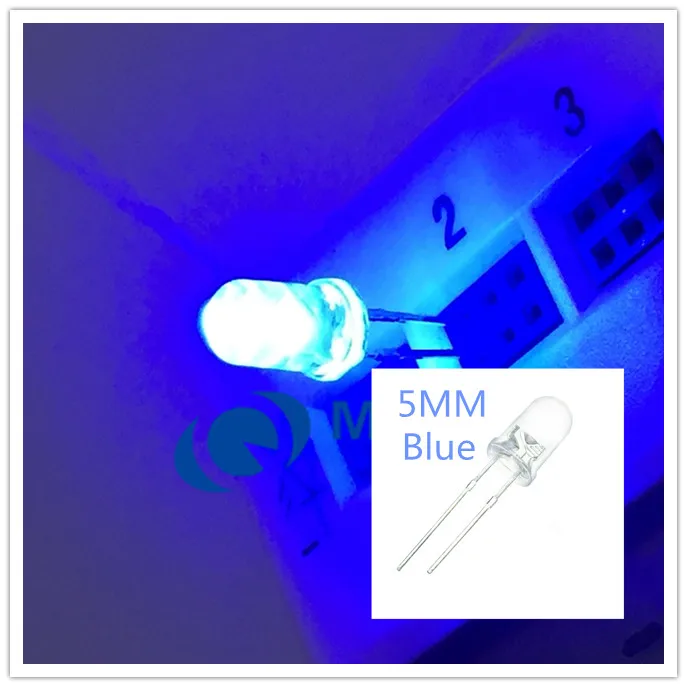 New 5000pcs Blue 3mm 5000mcd LED Lamp Light Ultra bright Led Bulb Free Shipping