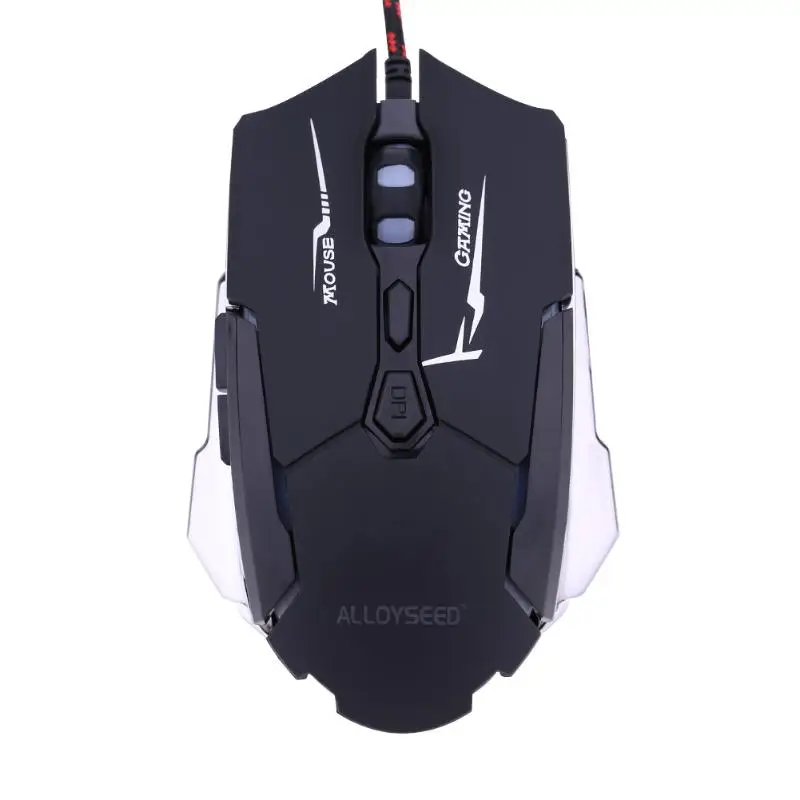 

Wired USB Gaming Mouse Optical with 7 Buttons 4 DPI 800DPI-1200DPI -2400DPI-4000DPI High Speed 7 Colors Breathing Light