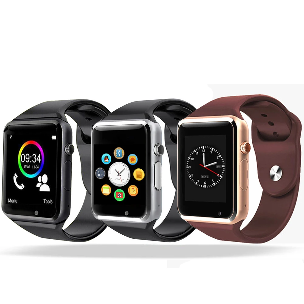 Наручные часы A1 Bluetooth Smart Watch Sport шагомер с сим Камера Smartwatch для Android