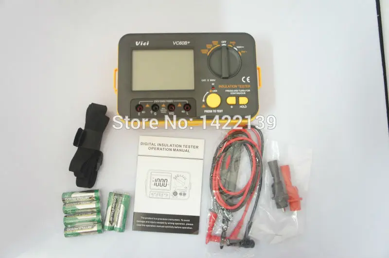 

VICI VC60B+ Digital Insulation Resistance Tester Megger MegOhm Meter