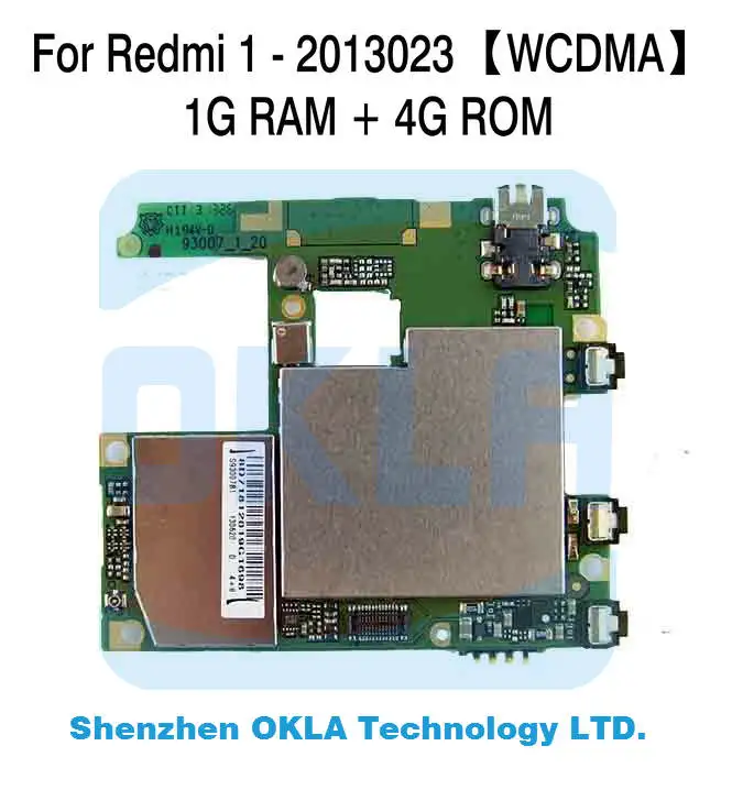 1 шт. для Xiaomi Redmi1 Hongmi 1 Mi1 1G ram 4G rom 2013023 WCDMA материнская плата логическая плата замена оригинальная