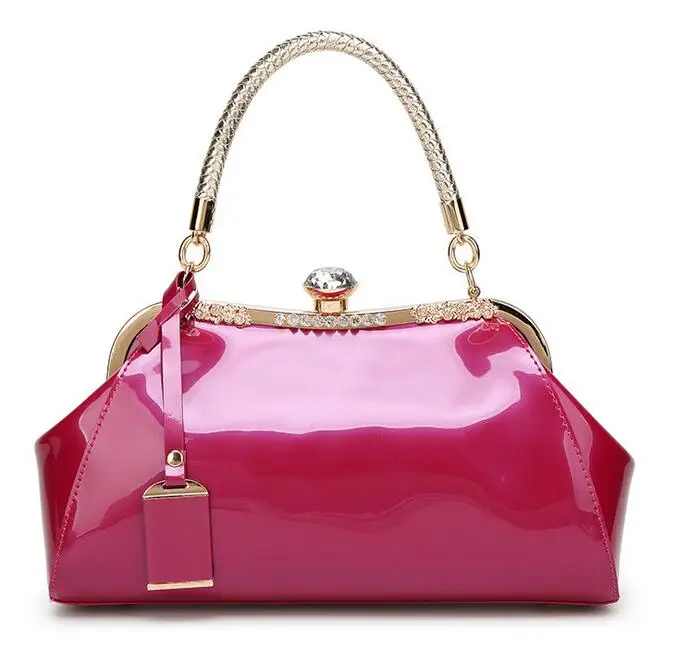 Женская сумка женская модная сумка клатч Сумки obag кожаные сумки на плечо Роскошная bolsa feminina сумка через плечо женская сумочка - Цвет: Ярко-розовый