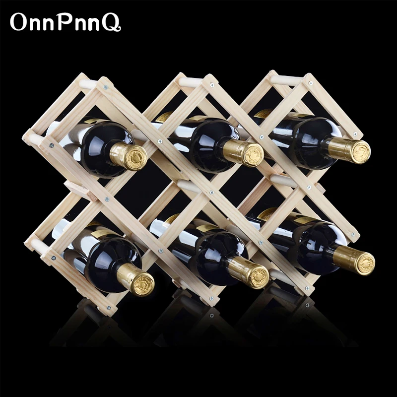 

OnnPnnQ Wine/Whisky/Beer Holder Wooden Adjustable Durable Kitchen/Bar Tool/Rack Put Bottles Shelf Vino Decorative Wine Holders