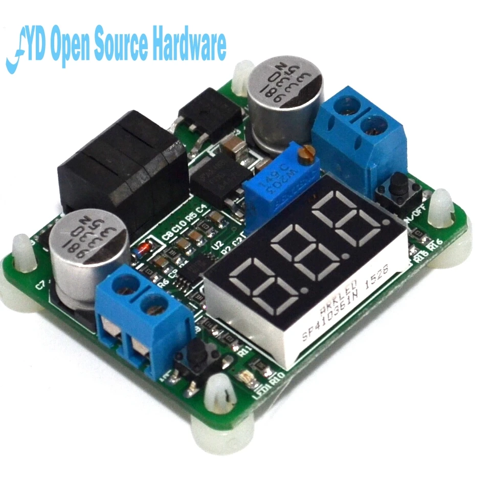 

1pcs 5-25V to 0.5-25V 25W DC-DC Buck and Boost Voltage Converter Step Up/Down Power Supply Module With Voltmeter