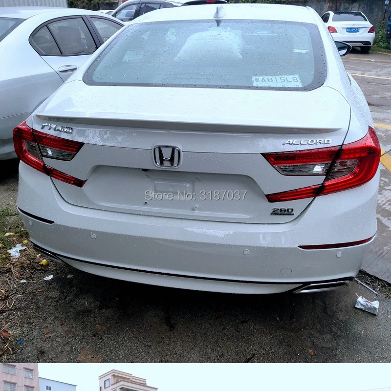 

For Honda Accord Spoiler 2014-2015 ABS Plastic Unpainted Color Rear Roof Spoiler Wing Trunk Lip Boot Cover Car Styling