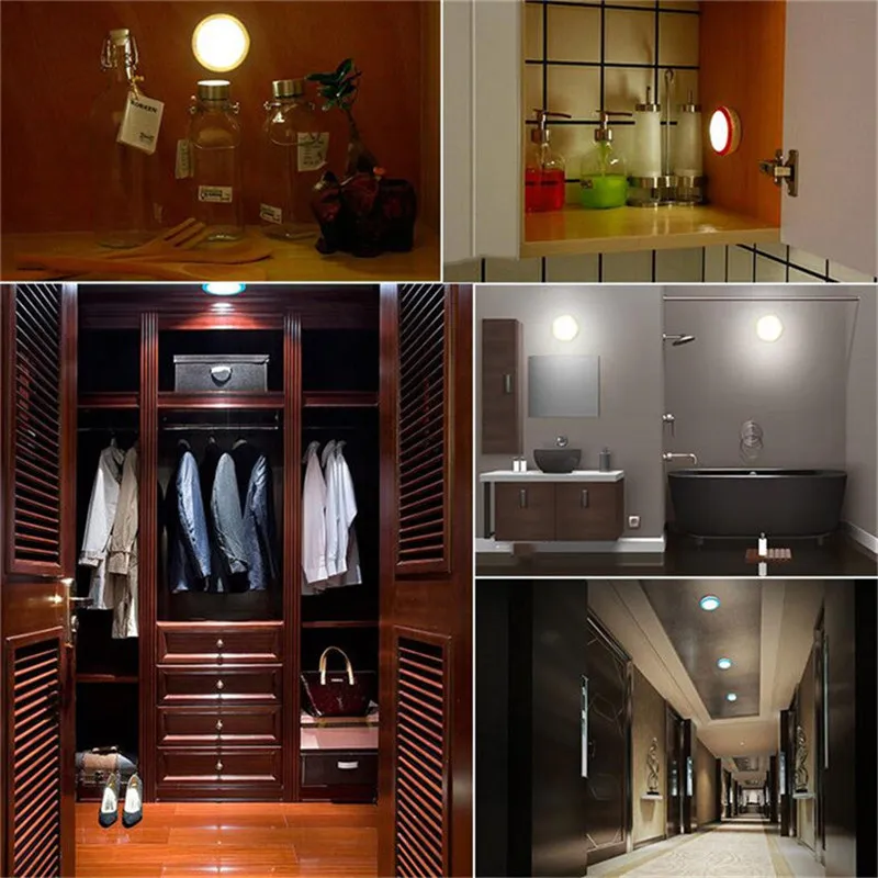 Infrared PIR Motion Sensor Led Night Light Wireless Detector Light control Auto OnOff wall Lamp for Closet Corridor Cabinet WC (3)
