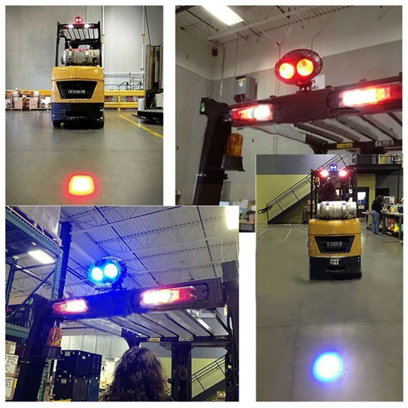 FADUIES 10W Blue LED Forklift Safety Light Spot Light Warehouse Safe Warning Light, 10V-80V LED Forklift Light (8)