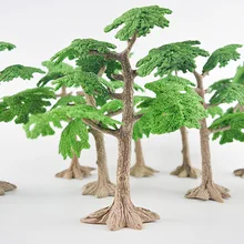 Miniatura fada jardim pinheiros mini plantas casa de bonecas decoração acessórios jardinagem ornamento