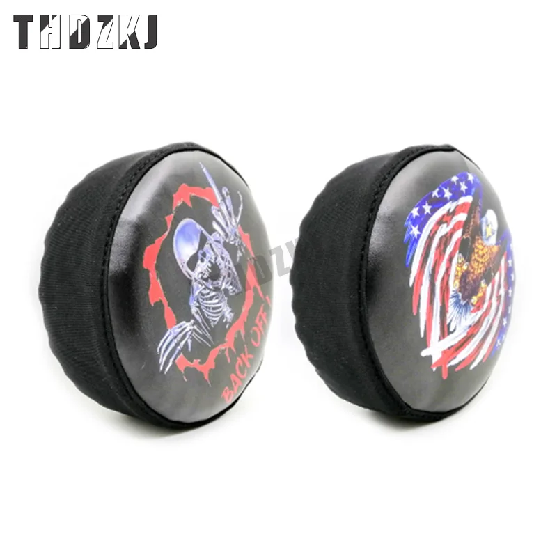

1pcs PU Leather Spare Tire Cover Skeleton Pattern for RC Car 1/10 HSP Redcat Traxxas Axial SCX10 RC4WD D90 CC01 RC Truck S281