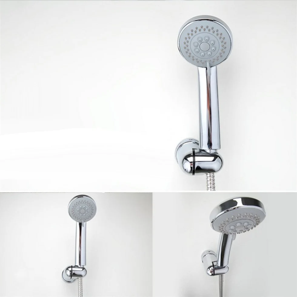 Universal Bathroom Shower Head Bracket Wall Mounted Bidet Holder ABS Chrome Handheld Shower Mounting Holder