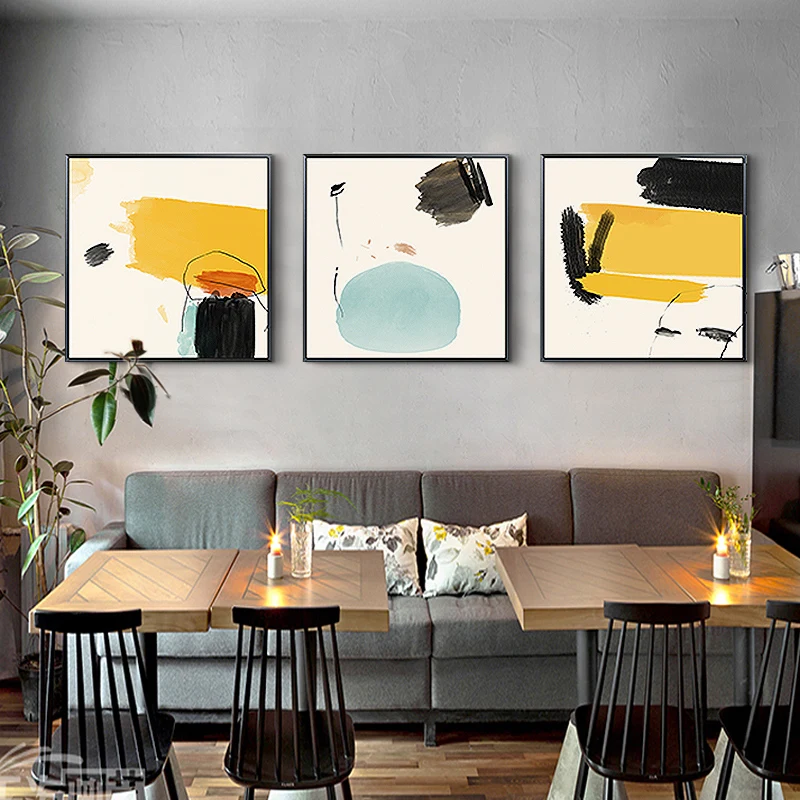 Hanging Painting Modern Minimalist Abstract Restaurant Wall Painting