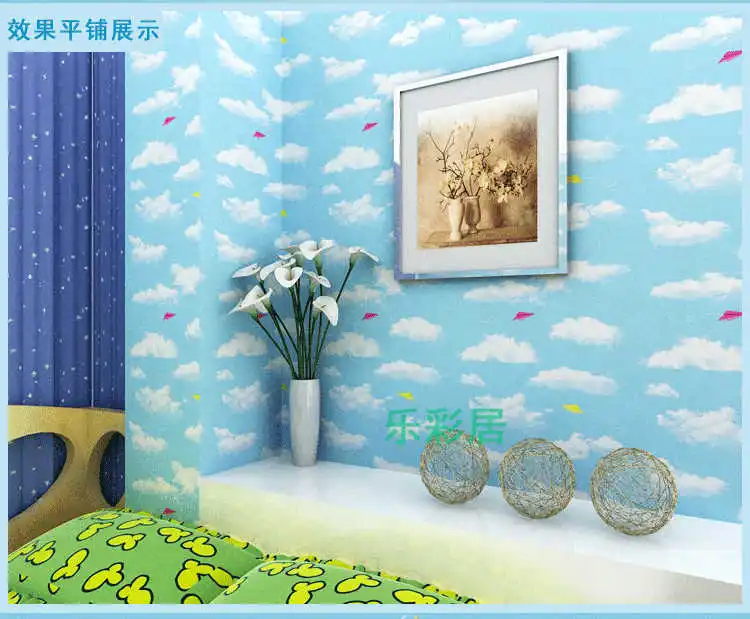 ПВХ обои клей водонепроницаемый Сельский зеленый с мелким цветочным рисунком сладкий спальня гостиная обновления стены стикеры-179