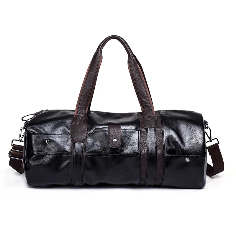 Брендовая винтажная кожаная мужская дорожная сумка в стиле ретро, повседневная сумка для багажа, Дизайнерские Сумочки, вместительная мужская сумка для путешествий