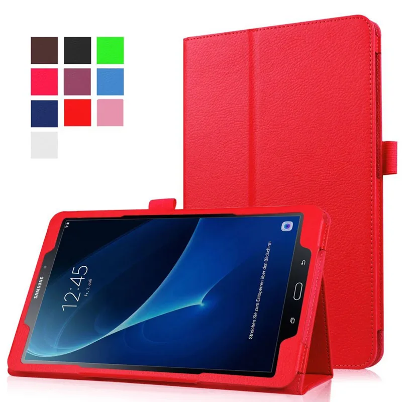 Lichee Style Leather Folding Stand Flip Cover For Samsung Galaxy Tab S4 10.5 Inch T830 SM-T835 PU Smart Case | Компьютеры и офис