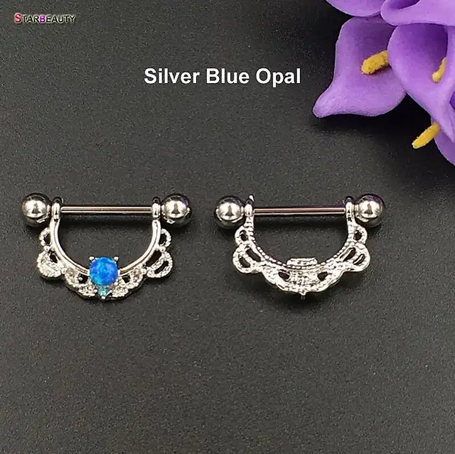 hot sale 2pcs titanium nipple shield piercing 14g opal nipple rings body jewelry good friend gift titanium nipple shields nipple shieldnipple shield piercing aliexpress us 1 41 11 off hot sale 2pcs titanium nipple shield piercing 14g opal nipple rings body jewelry good friend gift titanium nipple shields nipple
