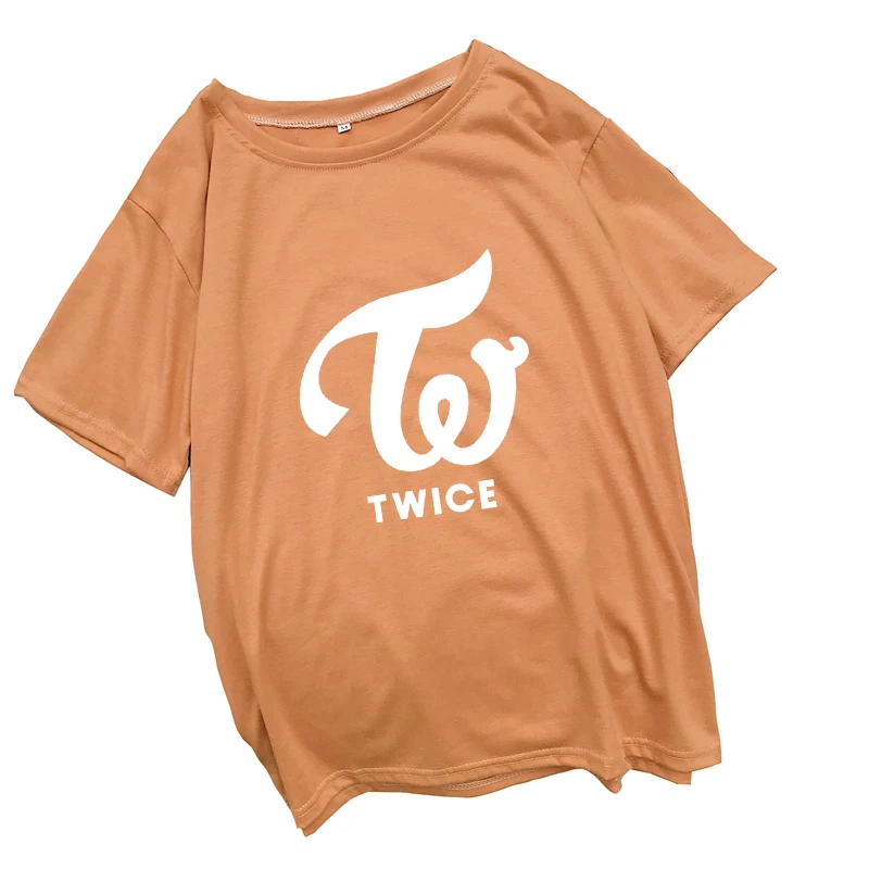 

Harajuku TWICE Letter Print T Shirt Women Korean Kpop Tumblr Female T-shirt Fashion Streetwear Casual Loose Tops Tee Shirt Femme