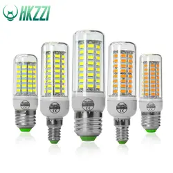 HKZZI E27 светодиодный светильник 220 V SMD 5730 E14 светодиодный свет 24 69 72 светодиодные лампы «Кукуруза» лампы Люстра для домашнего освещения