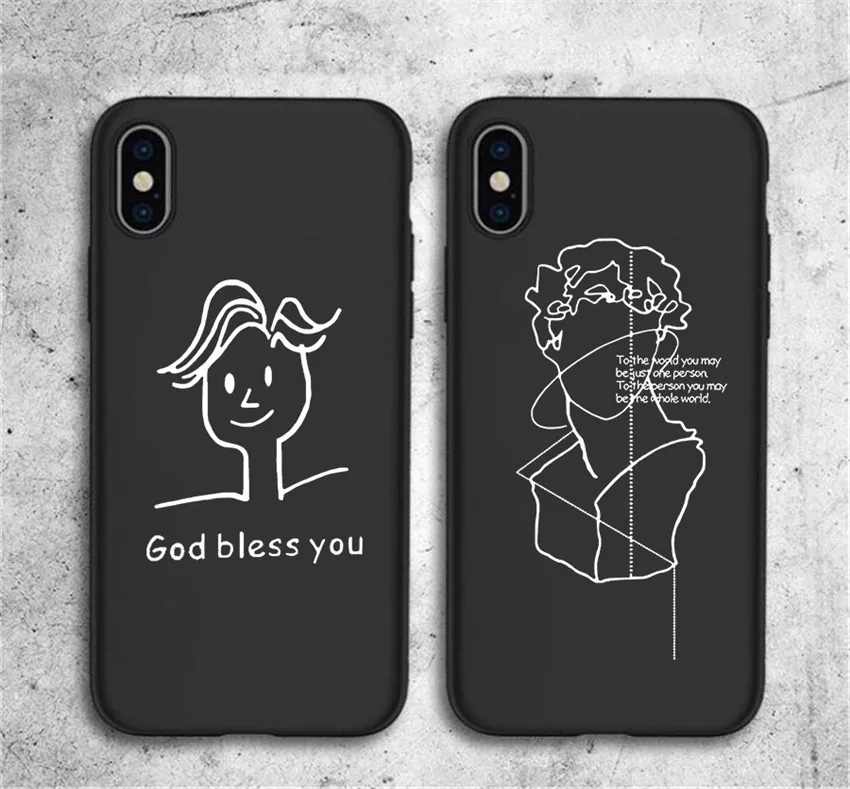 

Art David lines god biess you soft silicone Phone Case For huawei p30 p30 lite p20 pro p10 mate 20 pro 10 lite honor 9 10 lite