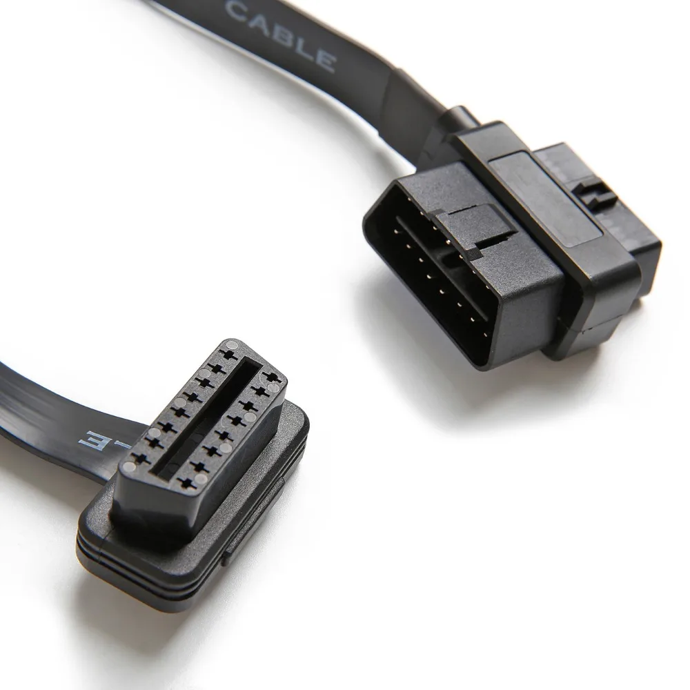 Удлинительный кабель переходник OBD II 16 штырьков 1 штырьковый и 2x гнездовой разъем