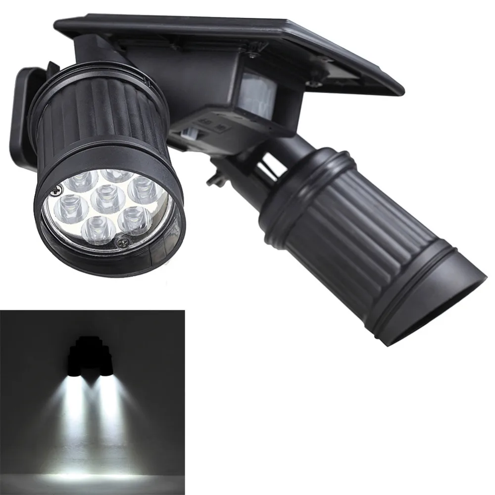 Rotatable LED Solar Security Light Outdoor Waterproof 14LED Dual Head