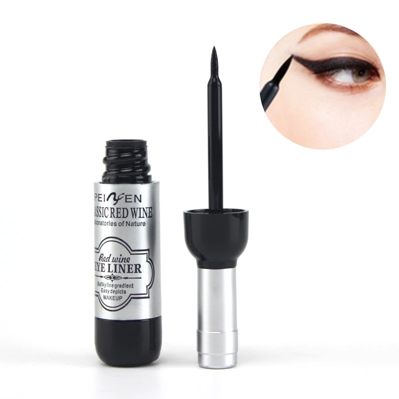 New Beauty Wine Bottle Black Eyeliner Waterproof Long lasting Eye Liner
