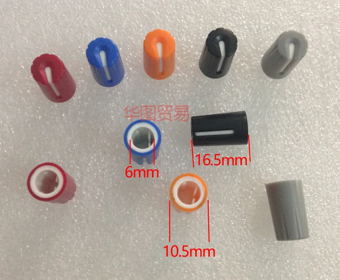 

45pcs peavey mixer Half axle Potentiometer knob cap / audio console light console knob cap 270 degree Red orange blue gray black