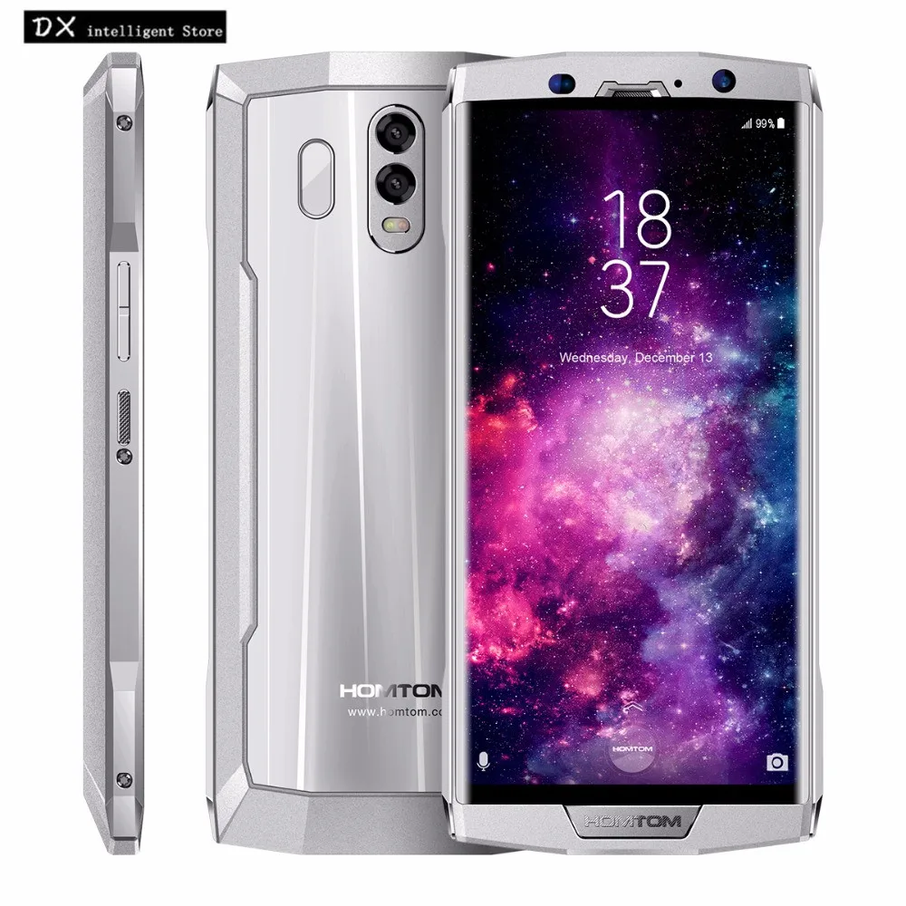 HOMTOM HT70 6,0 "HD 18:9 Экран MTK6750T Восьмиядерный 10000 мАч смартфон 4 ГБ + 64 ГБ 13MP + 16MP двойной Камера Android 7,0 отпечатков пальцев