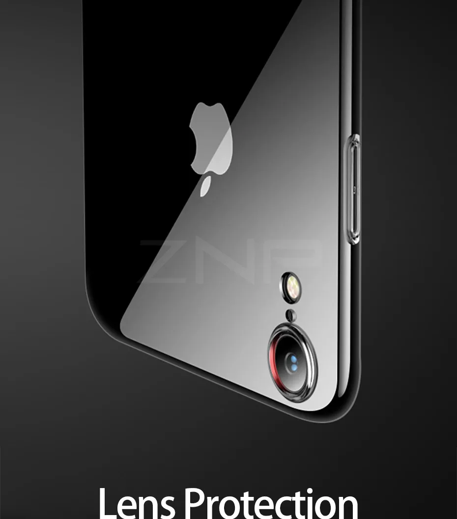 ZNP ультра тонкий мягкий прозрачный ТПУ чехол s для iPhone X XS 11 Pro Max прозрачный силиконовый Полный Чехол для iPhone XR XS Max чехол для телефона