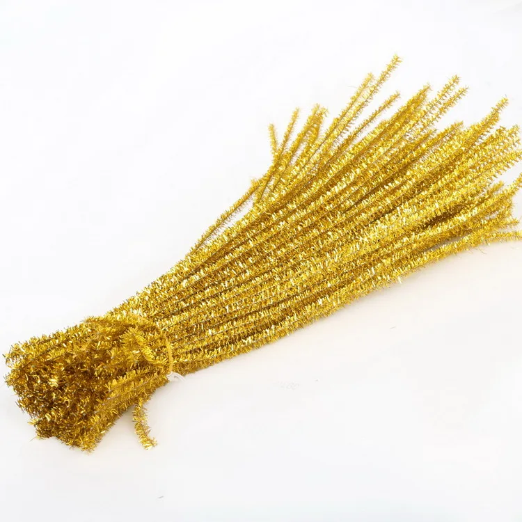 100pcs Sparkling Chenille Pipe Cleaners
