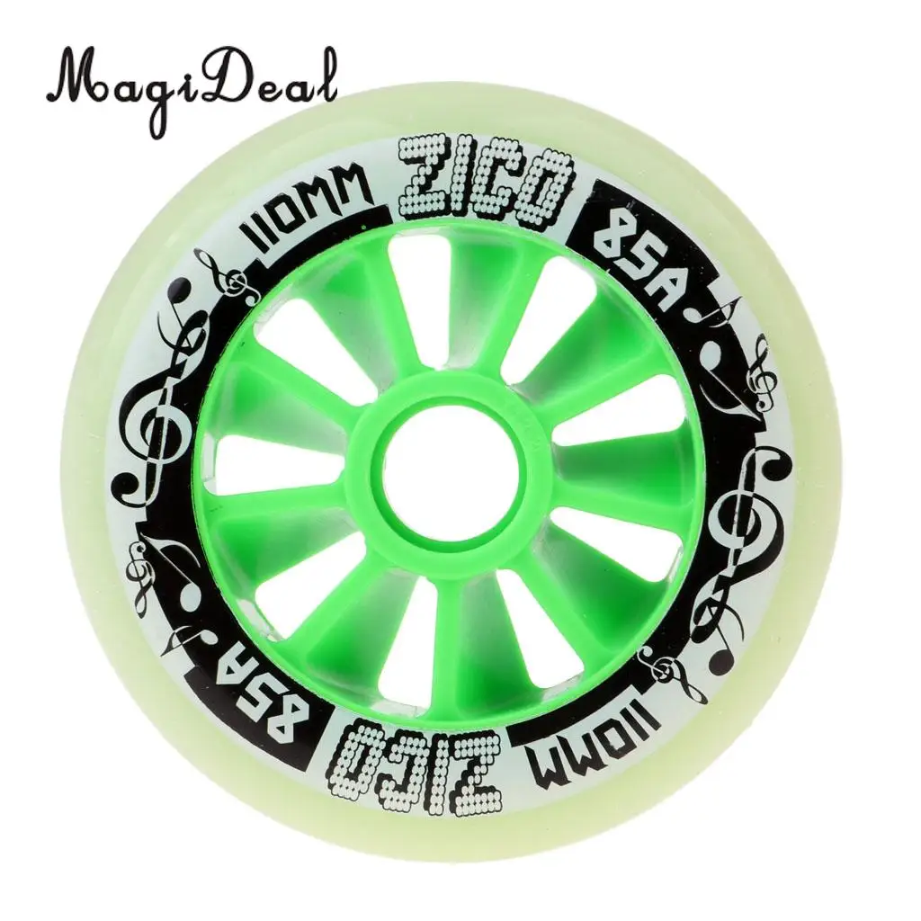 MagiDeal Outdoor PU Roller Inline Skates Wheel Replacement Racing Wheels 90mm/100mm/110mm