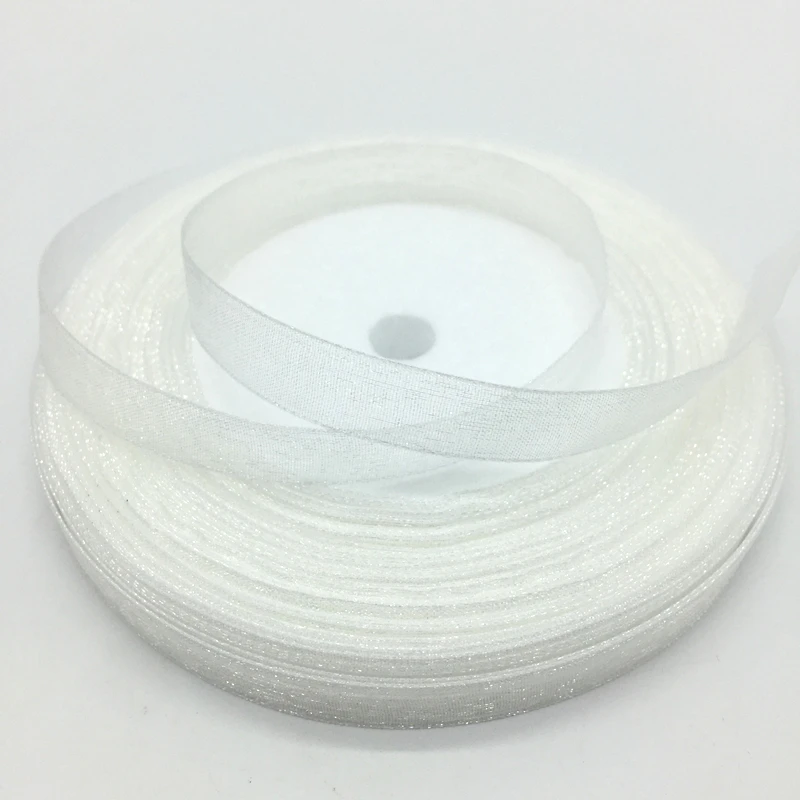 Лента для украшения свадебной вечеринки 50 ярдов 3/8 дюйма 10 мм|organza ribbon|handmade ribbonribbons